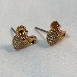 Disney post earrings/ original mouse ears in gold tone